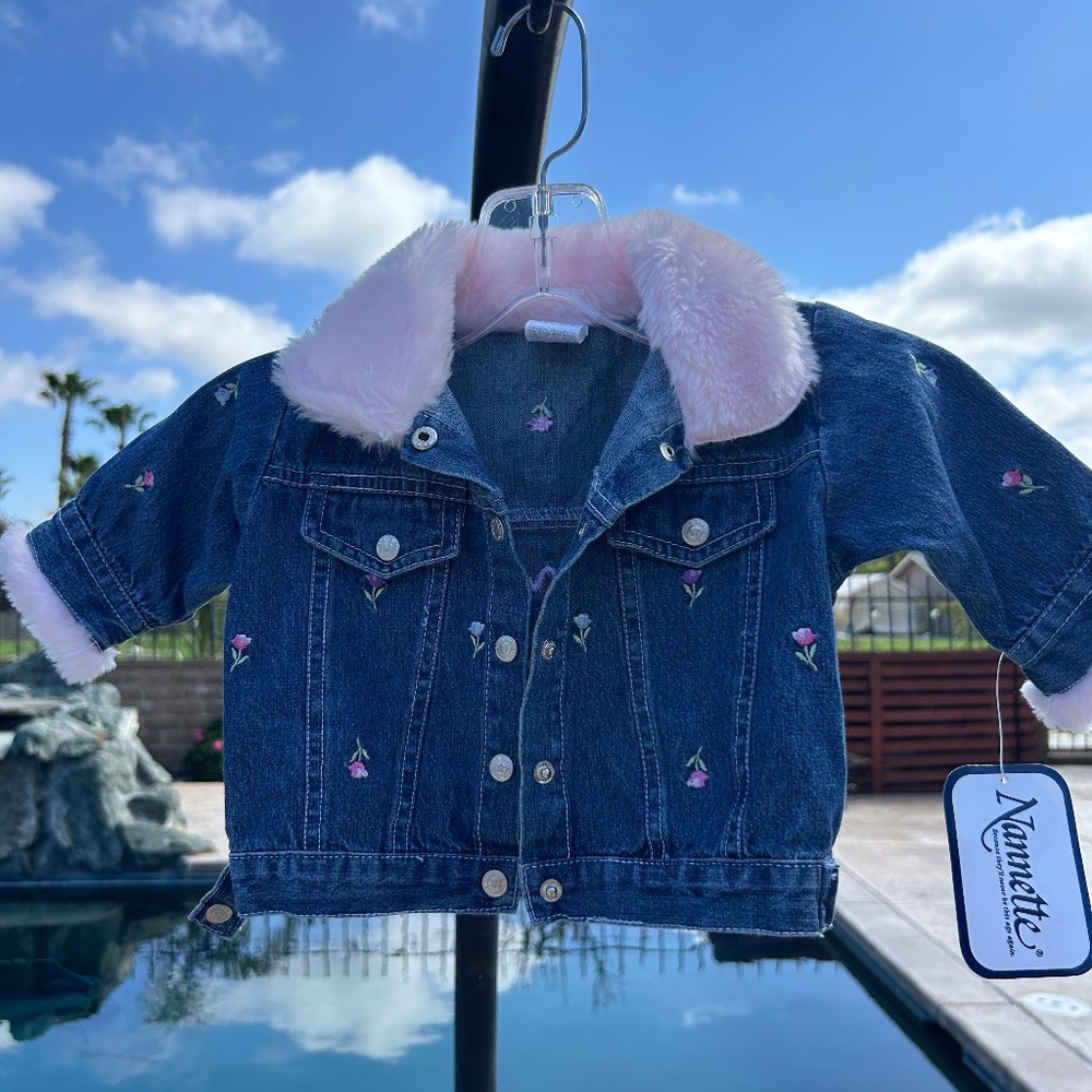 Brand New Nanette Denim Jacket for 6-9 Month.  Adorable for Spring Events